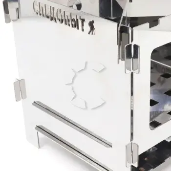 Печь-щепочница, нерж.сталь, 154х154х150 мм, СЛЕДОПЫТ