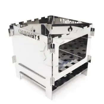 Печь-щепочница, нерж.сталь, 154х154х150 мм, СЛЕДОПЫТ