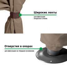 Тент садовый 1151 3х6м полиэстер, Green Glade