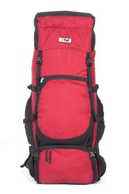 Рюкзак туристический Хальмер 4, с латами, черный-вишня, 120 л, ТАЙФ