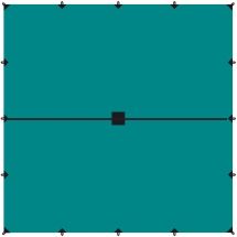 Tramp Тент 6 x 6 м (укрывной) зеленый цвет