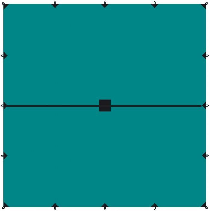 Tramp Тент 6 x 6 м (укрывной) зеленый цвет