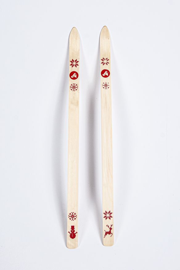 Лыжи Малыш, прогулочные детские 120 см, дерево