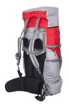 Рюкзак туристический Хальмер 2, с латами, красно-серый, 65 л, ТАЙФ