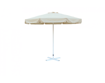 Зонт круглый (d=2.5м, 8 спиц) сталь цинк, с воланом