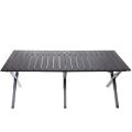 Стол кемпинговый складной, 114*59*43 см, цвет: чёрный, каркас алюминий