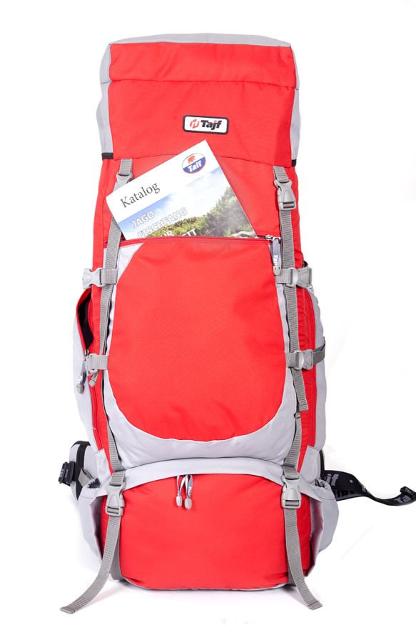 Рюкзак туристический Хальмер 4, с латами, черный-вишня, 80 л, ТАЙФ