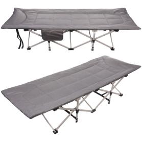 Раскладушка кемпинговая складная 188*66*41 см, серая