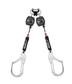 Двухплечевое средство защиты втягивающего типа «НВ-02 трос» с карабином «Монтажный 110»