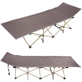 Раскладушка кемпинговая складная 188*66*45 см, серая