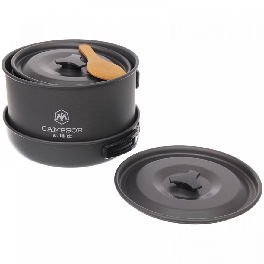 Набор посуды походной на 4-5 персон (15 предметов) COMPSOR-500