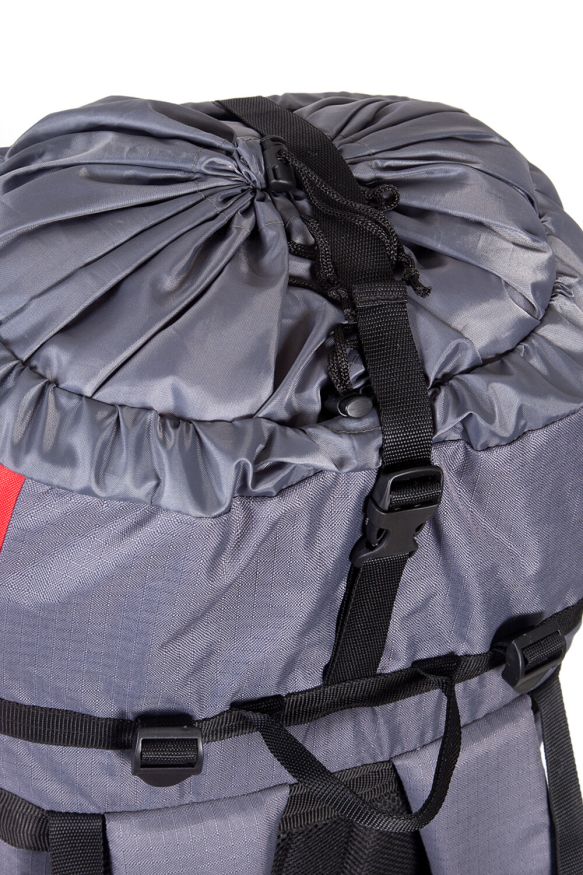 Рюкзак туристический Оптимал 2, серо-красный, 60 л, ТАЙФ